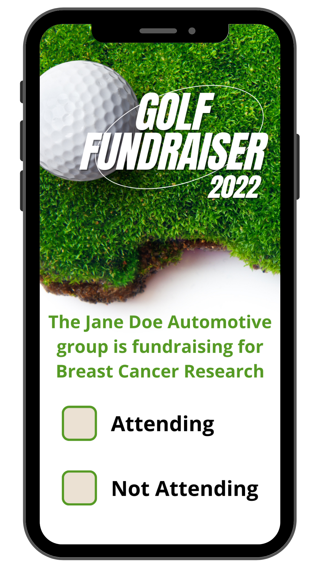 Golf Fundraiser Template Event tem[plate